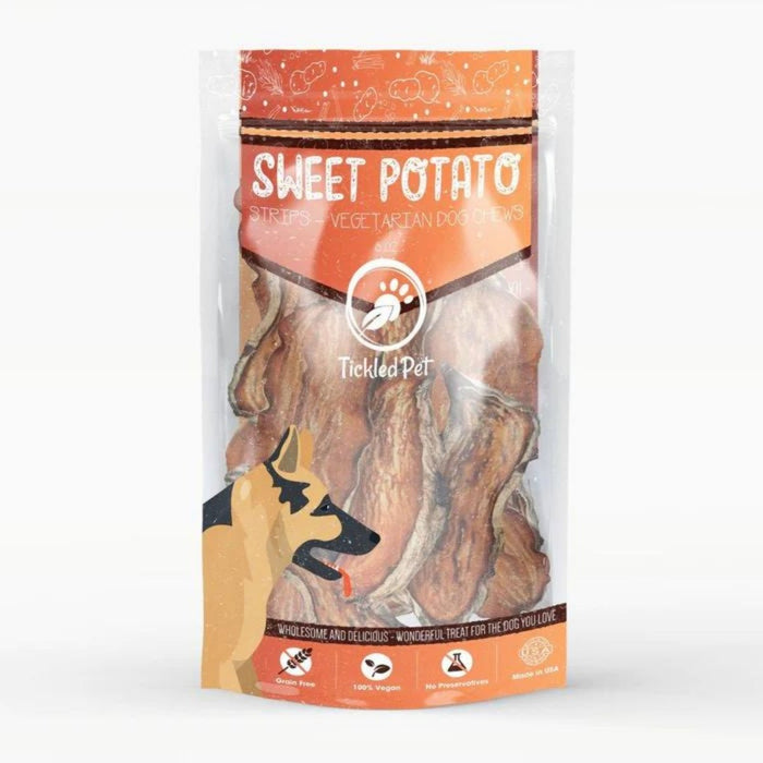 **Tickled Pet Dog 8oz. Sweet Potato Chews Strips - Petsplace.store