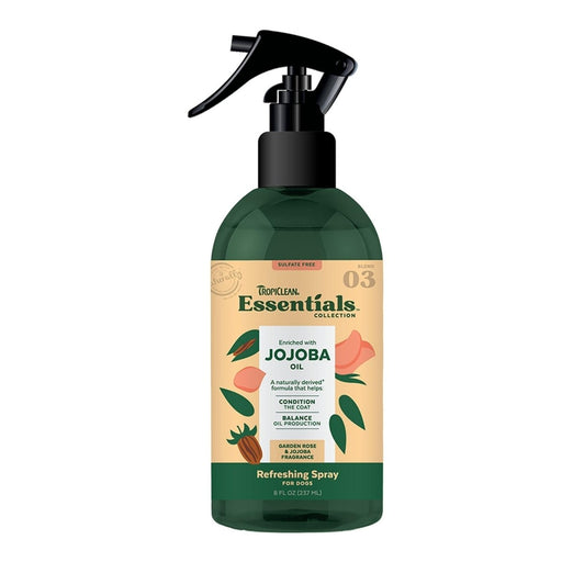 TropiClean Essentials Jojoba Oil Deodorizing Spray 1ea/8 oz - Petsplace.store