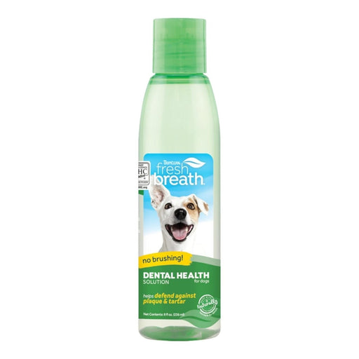 TropiClean Fresh Breath Dental Health Solution for Dogs 1ea/8oz. - Petsplace.store