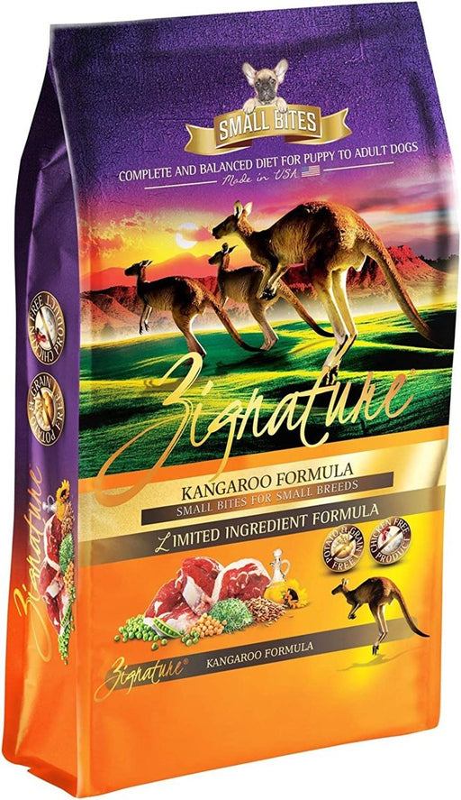 **Zignature Dog 4Lb. Small Bite Kangaroo - Petsplace.store