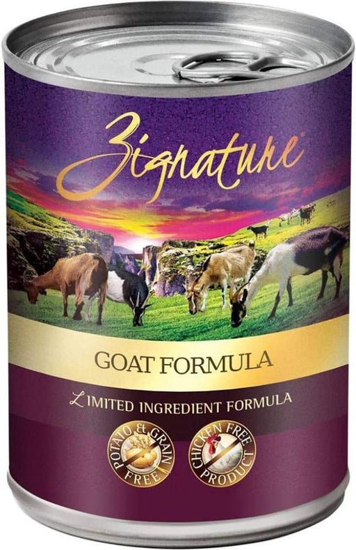 **Zignature Dog Canned 13oz. Goat (Case of 12) - Petsplace.store