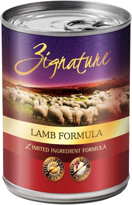 **Zignature Dog Canned 13oz. Lamb (Case of 12) - Petsplace.store