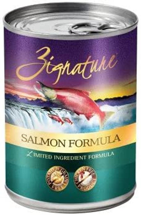 **Zignature Dog Canned 13oz. Salmon (Case of 12) - Petsplace.store